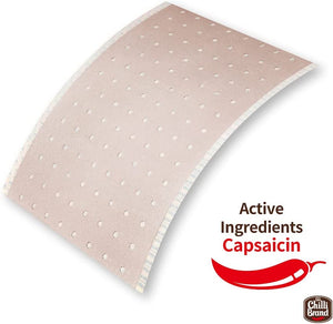 Chilli Brand External Plaster Porous Capsicum Plaster Minor Aches and Pain Relief HOT Patch, 3.4" x 4.5" Sheet (1box and 50 sheets)