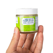 Load image into Gallery viewer, Ling Nam Ultra Balm External Analgesic, for Cooling Pain Relief Simple Backache Arthritis Strains Bruises Sprain, Muscle Pain, 岭南万应止痛膏 Muscle Soreness,嶺南萬應止痛膏 2.3oz, 12 Packs